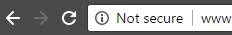 ssl https not secure warning google